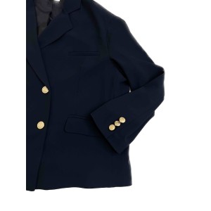 JACKET - BLAZER OVERSIZED IN NAVY BLUE WITH GOLD BUTTONS, DOUBLE BREASTED, WITH POCKETS ”ALEX KATSAITI X STYLISHIOUS”.