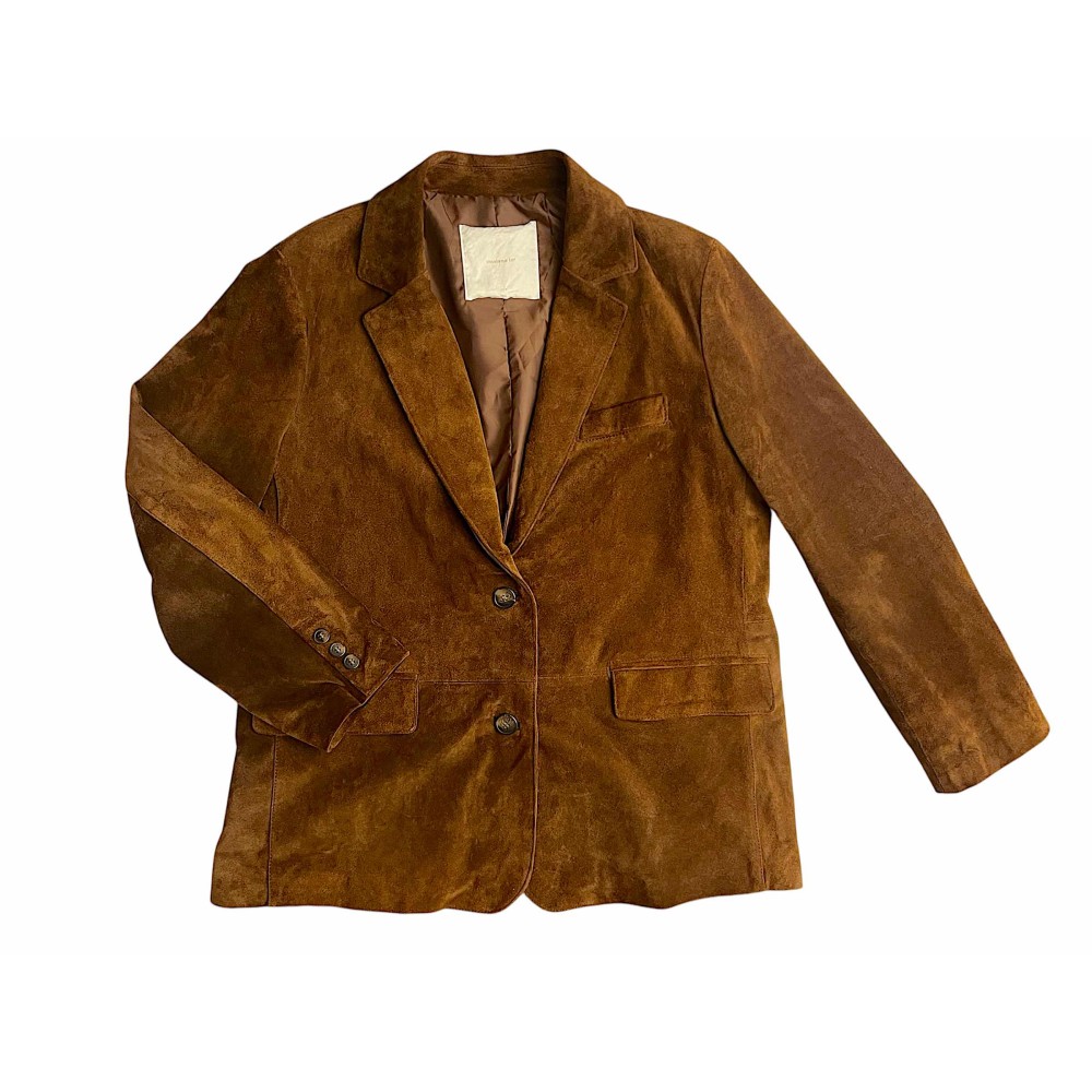 ΣΑΚΑΚΙ ΣΕ ΚΑΦΕ ΑΠΟΧΡΩΣΗ, ΔΕΡΜΑΤΙΝΟ ΣΟΥΕΝΤ, OVERSIZED ΜΕ ΤΣΕΠΕΣ  ”ALEX KATSAITI X STYLISHIOUS"