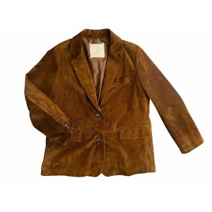 ΣΑΚΑΚΙ ΣΕ ΚΑΦΕ ΑΠΟΧΡΩΣΗ, ΔΕΡΜΑΤΙΝΟ ΣΟΥΕΝΤ, OVERSIZED ΜΕ ΤΣΕΠΕΣ  ”ALEX KATSAITI X STYLISHIOUS"