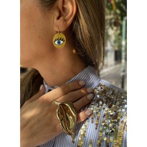 ΔΑΧΤΥΛΙΔΙ ΜΕΤΑΛΛΙΚΟ ΧΡΥΣΟ ΣΕ ΣΧΗΜΑ ΛΟΥΛΟΥΔΙ "STYLISHIOUS COLLECTION"