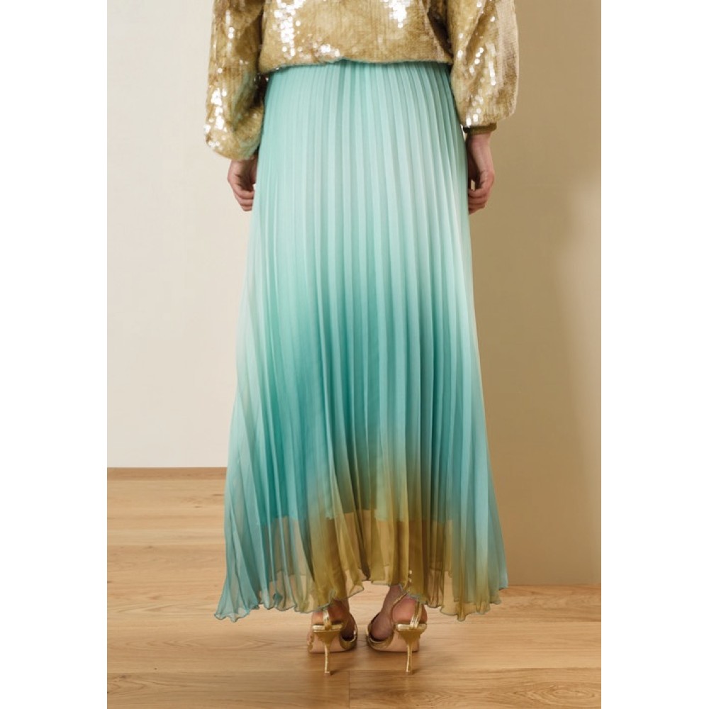 ΦΟΥΣΤΑ ΠΛΙΣΕ ΜΑΚΡΥΑ, ΝΤΕΓΚΡΑΝΤΕ ΣΕ ΑΠΟΧΡΩΣΕΙΣ ΤΥΡΚΟΥΑΖ, ΜΕΝΤΑ & ΛΑΔΙ "STYLISHIOUS COLLECTION"