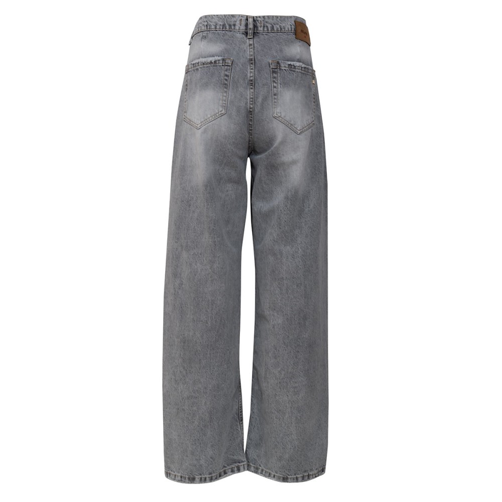 ΠΑΝΤΕΛΟΝΙ ΤΖHΝ ΣΕ ΓΚΡΙ ΑΠΟΧΡΩΣΗ, ΨΗΛΟΜΕΣΟ ΣΕ ΧΑΛΑΡΗ ΓΡΑΜΜΗ ΜΕ ΞΕΒΑΜΜΑΤΑ "STYLISHIOUS COLLECTION"