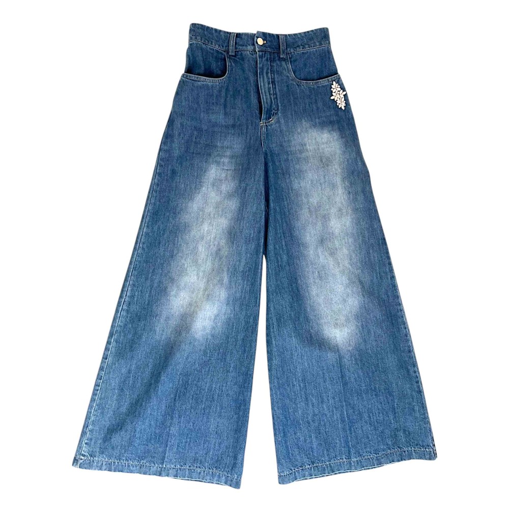 ΠΑΝΤΕΛΟΝΙ ΤΖHΝ ΜΠΛΕ, ΞΕΒΑΜΜΕΝΟ, ΨΗΛΟΜΕΣΟ ΣΕ IΣΙΑ ΓΡΑΜΜΗ ΜΕ ΚΡΥΣΤΑΛΛΑ ΣΤΗ ΤΣΕΠΗ "STYLISHIOUS COLLECTION"