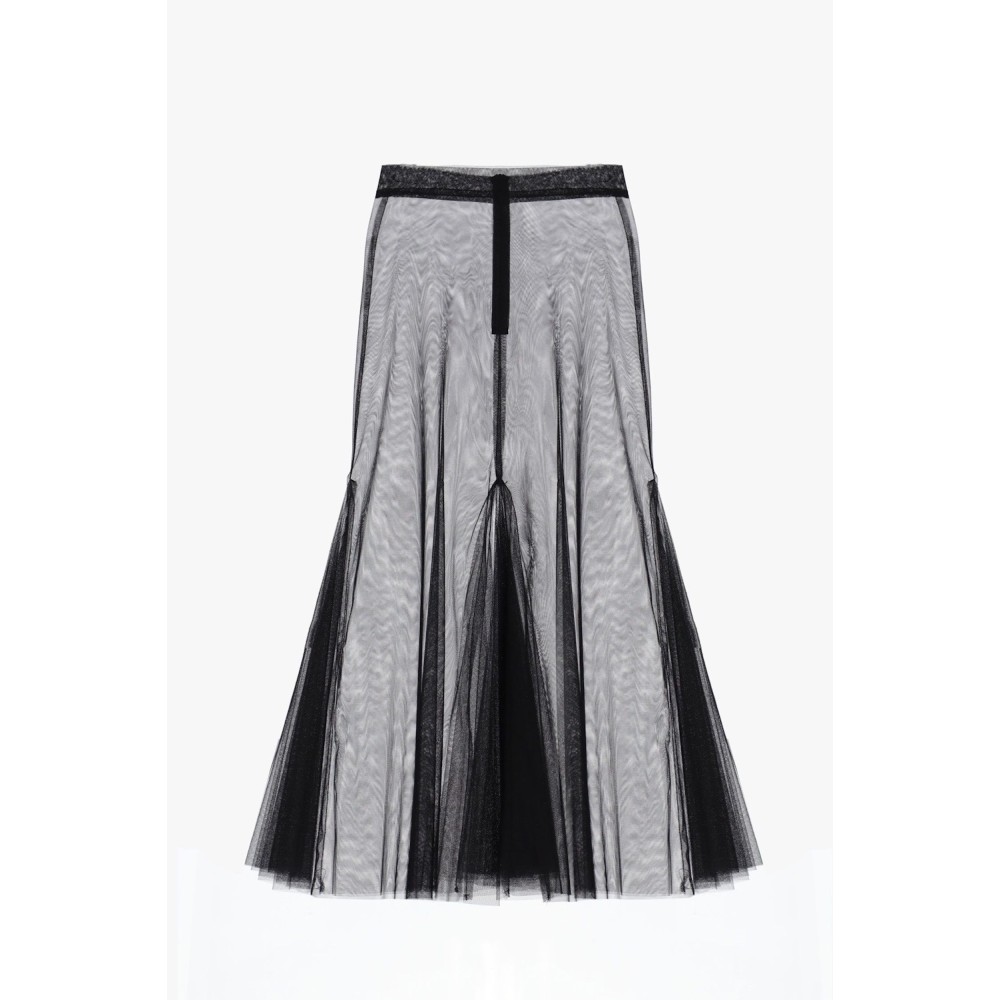 ΦΟΥΣΤΑ ΜΑΥΡΗ, ΜΑΚΡΥΑ ΑΠΟ ΔΙΑΦΑΝΟ ΤΟΥΛΙ. "STYLISHIOUS COLLECTION"