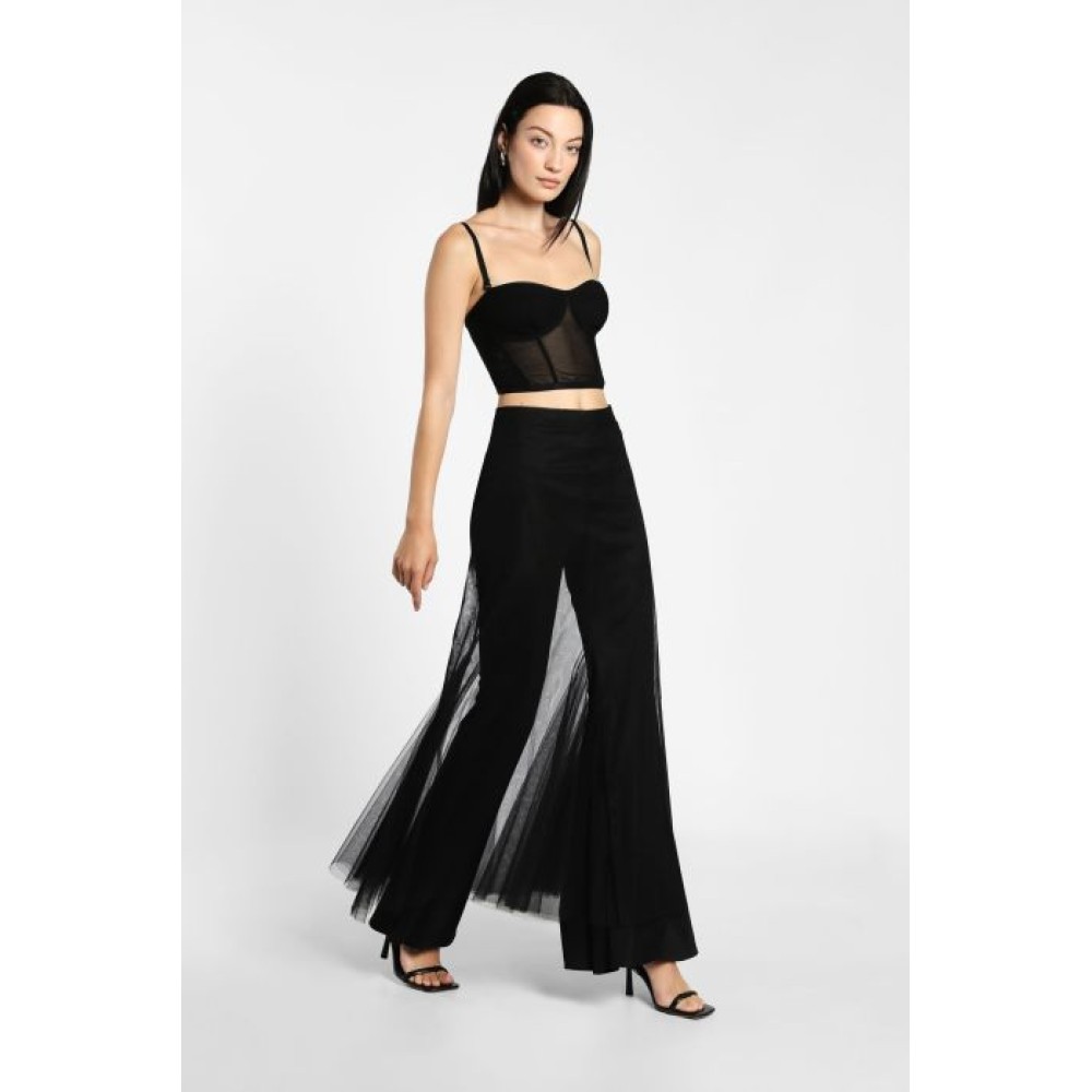 ΦΟΥΣΤΑ ΜΑΥΡΗ, ΜΑΚΡΥΑ ΑΠΟ ΔΙΑΦΑΝΟ ΤΟΥΛΙ. "STYLISHIOUS COLLECTION"