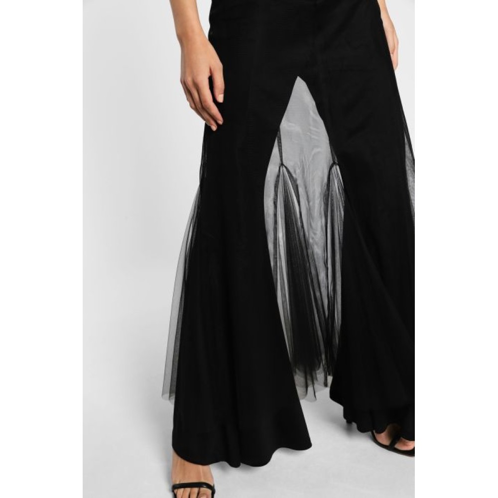 ΦΟΥΣΤΑ ΜΑΥΡΗ, ΜΑΚΡΥΑ ΑΠΟ ΔΙΑΦΑΝΟ ΤΟΥΛΙ. "STYLISHIOUS COLLECTION"