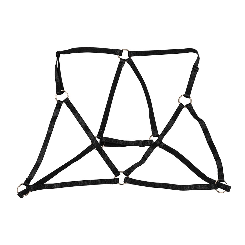 ΤΟΠ - ΦΑΝΕΛΑΚΙ ΑΠΟ ΜΑΥΡΟ ΔΙΧΤΥ, ΕΛΑΣΤΙΚΟ, ΔΙΑΦΑΝΟ ΜΕ ΑΞΕΣΟΥΑΡ ΣΤΗΘΟΥΣ ΑΠΟ ΜΑΥΡΟ ΛΑΣΤΙΧΟ "STYLISHIOUS COLLECTION"