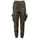 ΠΑΝΤΕΛΟΝΙ ΑΠΟ ΟΙΚΟΛΟΓΙΚΟ ΔΕΡΜΑ ΧΑΚΙ, ΤΥΠΟΥ CARGO ΜΕ ΕΞΩΤΕΡΙΚΕΣ ΤΣΕΠΕΣ & ΤΡΟΥΚΣ "STYLISHIOUS COLLECTION"