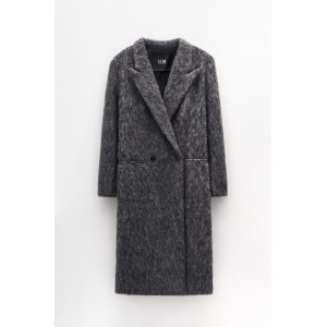 ΠΑΛΤΟ ΜΑΚΡΥ, ΓΚΡΙ, ΜΑΛΛΙΝΟ ME ΛΕΥΚΕΣ ΙΝΕΣ, ΣΤΑΥΡΩΤΟ & OVERSIZED ME ΤΣΕΠΕΣ "STYLISHIOUS COLLECTION"