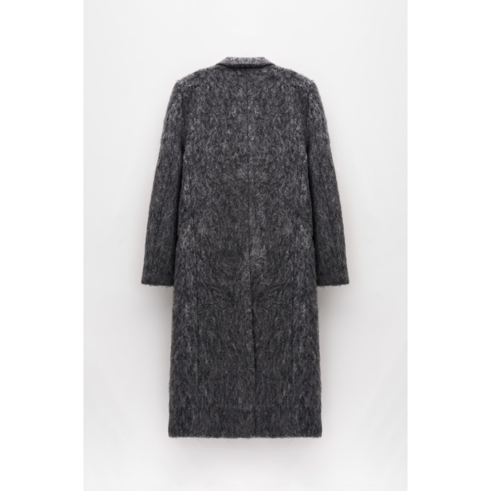 ΠΑΛΤΟ ΜΑΚΡΥ, ΓΚΡΙ, ΜΑΛΛΙΝΟ ME ΛΕΥΚΕΣ ΙΝΕΣ, ΣΤΑΥΡΩΤΟ & OVERSIZED ME ΤΣΕΠΕΣ "STYLISHIOUS COLLECTION"