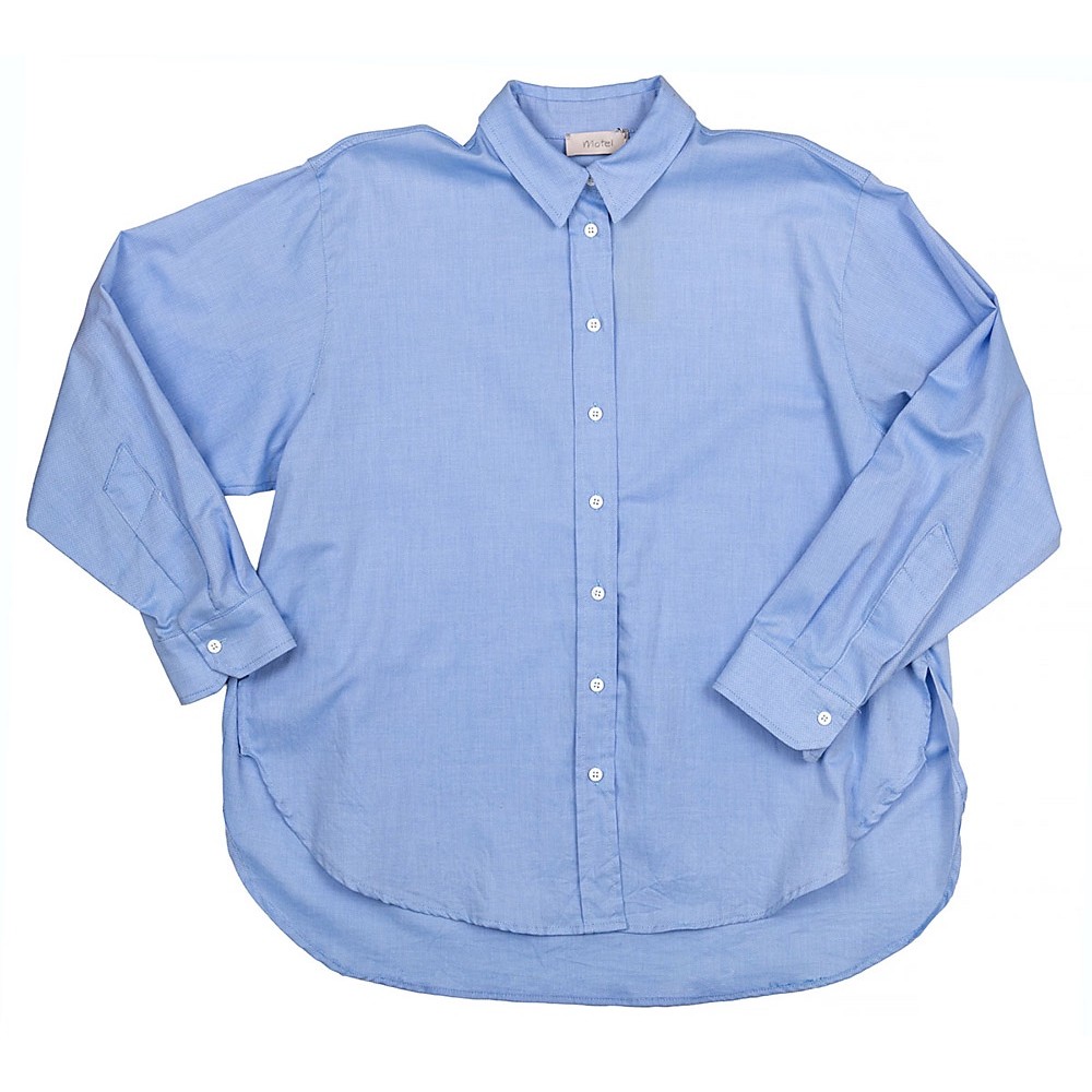 ΠΟΥΚΑΜΙΣO ΓΑΛΑΖΙΟ MAKPY, OVERSIZED ΣΕ ΑΝΔΡΙΚΟ ΣΤΥΛ  "STYLISHIOUS COLLECTION" 