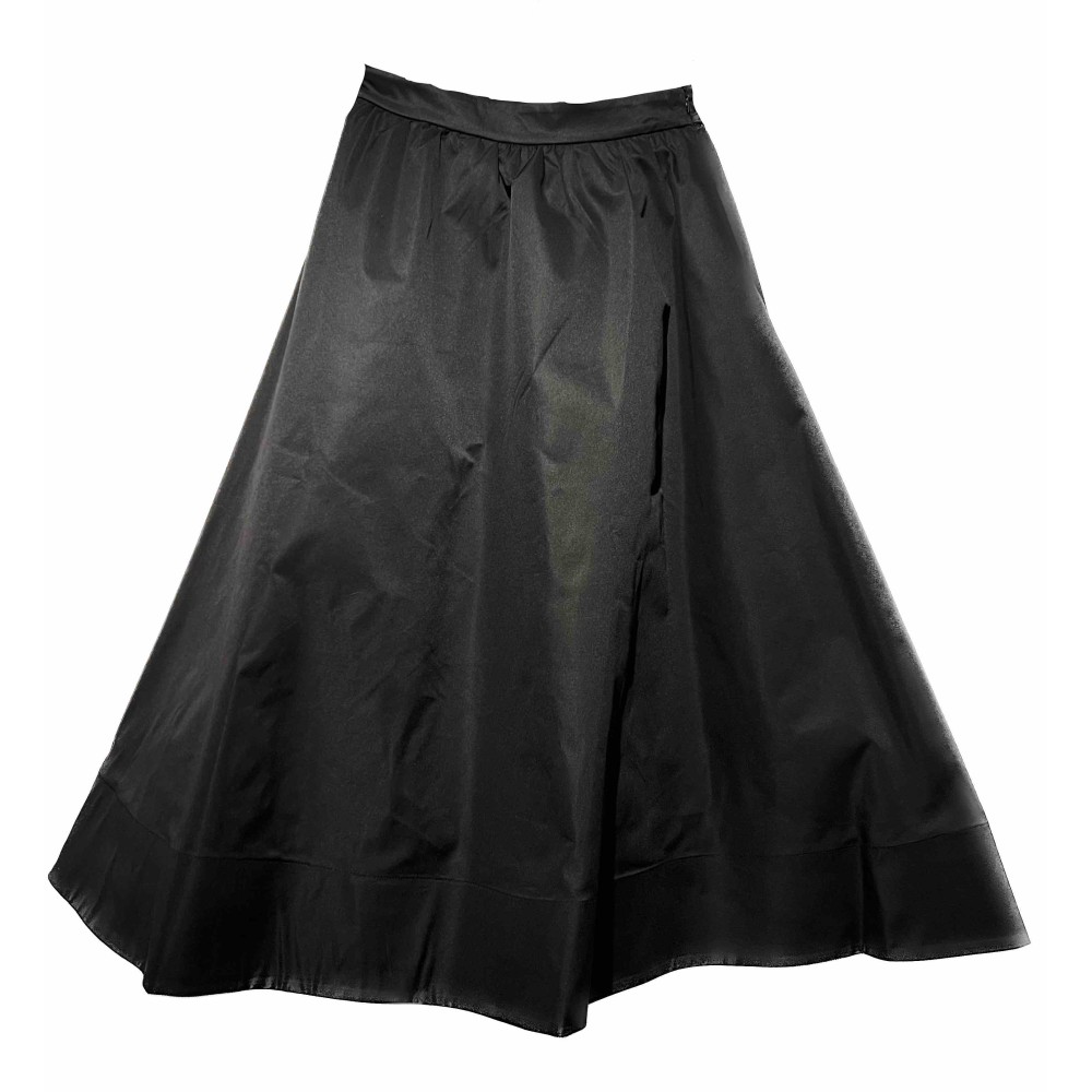 SKIRT BLACK, MIDI, FULL SKIRT IN 50'S STYLE WITH TULLE UNDERSKIRT & LINING  "STYLISHIOUS COLLECTION"