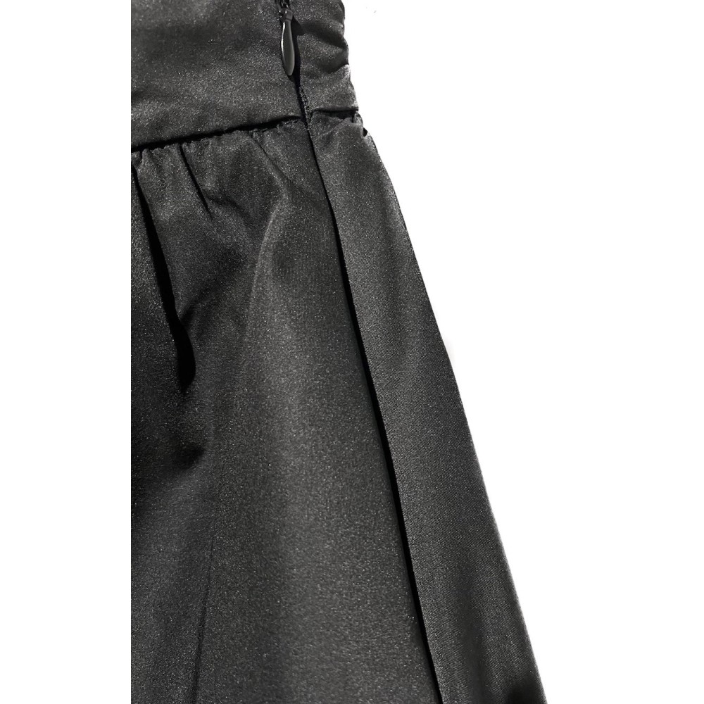 SKIRT BLACK, MIDI, FULL SKIRT IN 50'S STYLE WITH TULLE UNDERSKIRT & LINING  "STYLISHIOUS COLLECTION"