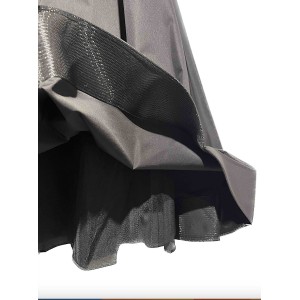 SKIRT BLACK, MIDI, FULL SKIRT IN 50'S STYLE WITH TULLE UNDERSKIRT & LINING  "STYLISHIOUS COLLECTION"