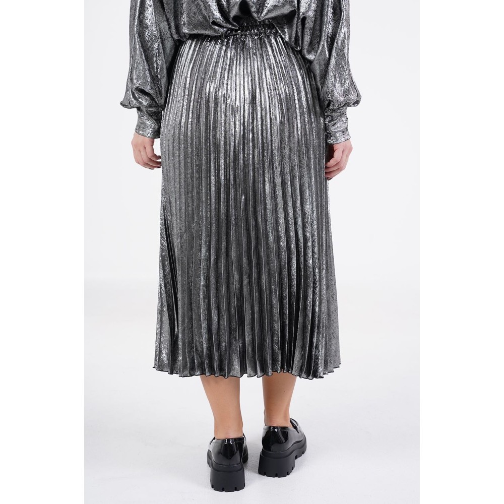 ΦΟΥΣΤΑ ΠΛΙΣΕ ΣΕ ΑΣΗΜΙ ΜΕΤΑΛΛΙΖΕ ΥΦΑΣΜΑ, ΜΙΝΤΙ "STYLISHIOUS COLLECTION"