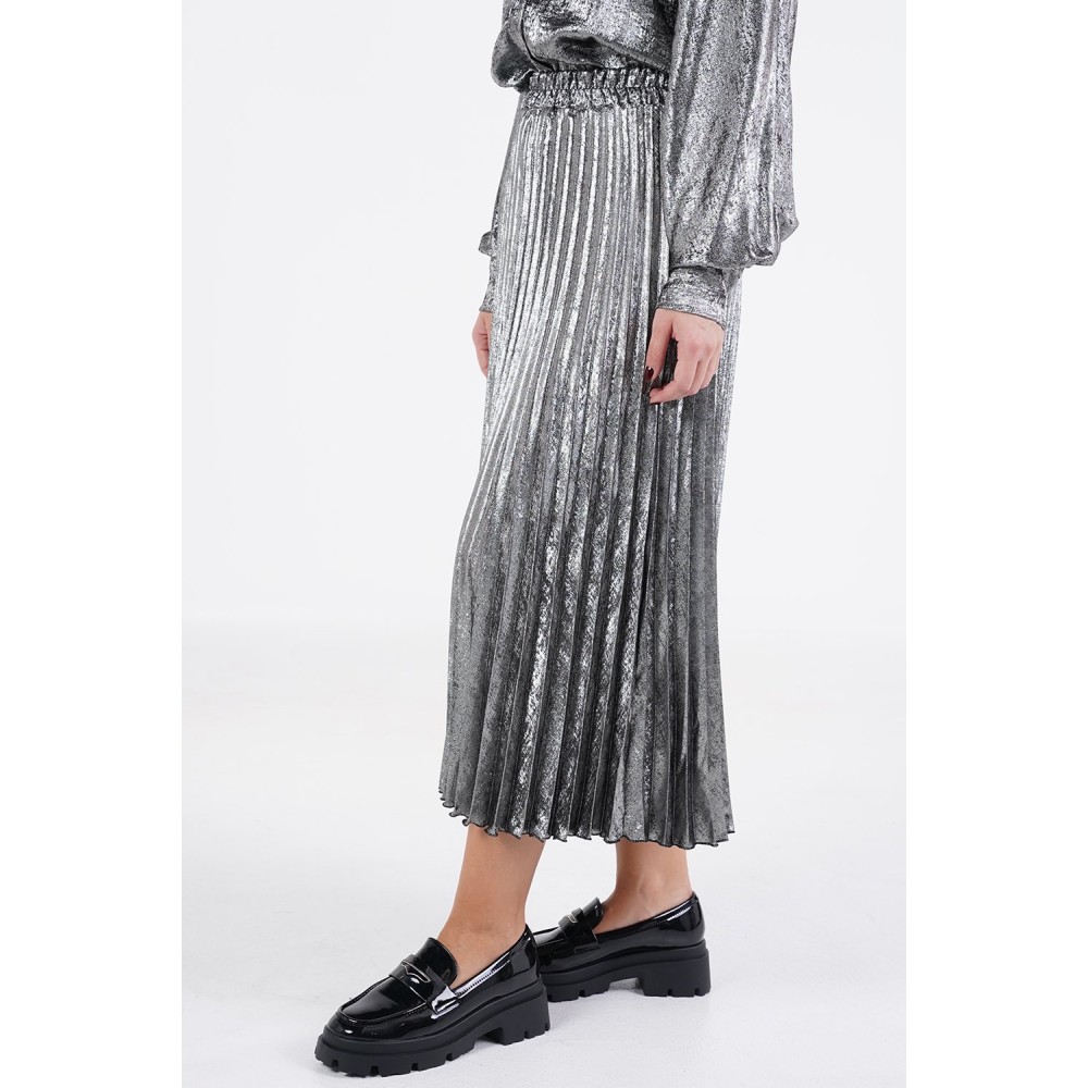 ΦΟΥΣΤΑ ΠΛΙΣΕ ΣΕ ΑΣΗΜΙ ΜΕΤΑΛΛΙΖΕ ΥΦΑΣΜΑ, ΜΙΝΤΙ "STYLISHIOUS COLLECTION"