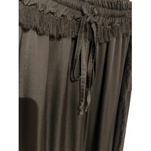 ΦΟΥΣΤΑ ΣΕ ΣΚΟΥΡΟ ΚΑΦΕ ΣΑΤΕΝ, ΜAKPYA,ΕΒΑΖΕ ΜΕ ΚΟΝΤΑ ΞΕΦΤΙΑ ΣΤΟ ΠΛΑΙ ΚΑΙ ΛΑΣΤΙΧΟ ΣΤΗΝ ΜΕΣΗ "STYLISHIOUS COLLECTION"