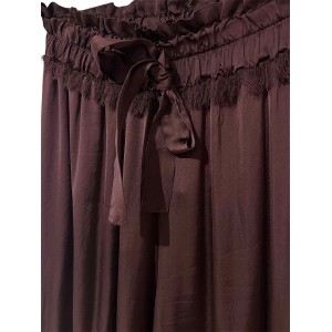 ΠΑΝΤΕΛΟΝΙ ΜΠΟΡΝΤΩ ΣΑΤΕΝ ΣΕ ΙΣΙΑ, ΧΑΛΑΡΗ ΓΡΑΜΜΗ ΜΕ ΞΕΦΤΙΑ ΣΤΟ ΠΛΑΙ & ΛΑΣΤΙΧΟ ΣΤΗΝ ΜΕΣΗ "STYLISHIOUS COLLECTION"