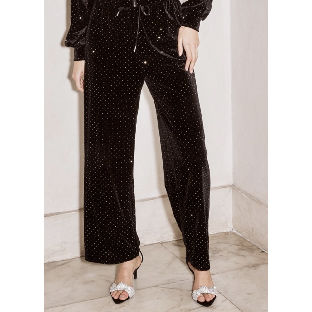 ΠΑΝΤΕΛΟΝΙ ΣΤΥΛ ΦΟΡΜΑΣ ΑΠΟ ΑΠΑΛΟ, ΛΕΠΤΟ ΒΕΛΟΥΔΟ ΜΕ ΣΤΡΑΣ & ΛΑΣΤΙΧΟ ΣΤΗΝ ΜΕΣΗ "STYLISHIOUS COLLECTION"