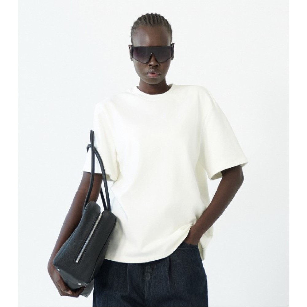 T-SHIRT ΛΕΥΚΟ, ΠΟΛΥ ΦΑΡΔΥ, UNISEX & OVERSIZED ΑΠΟ ΑΠΑΛΟ ΒΑΜΒΑΚΕΡΟ ΥΦΑΣΜΑ " STYLISHIOUS COLLECTION " 