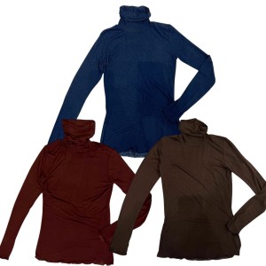 ΜΠΛΟΥΖΑ ΖΙΒΑΓΚΟ ΗΜΙΔΙΑΦΑΝΗ ΣΕ ΜΠΛΕ ΣΚΟΥΡΟ, ΚΑΦΕ ΚΑΙ ΜΠΟΡΝΤΩ ΑΠΟ ΠΟΛΥ ΑΠΑΛΟ ΕΛΑΣΤΙΚΟ ΥΦΑΣΜΑ ”STYLISHIOUS COLLECTION”