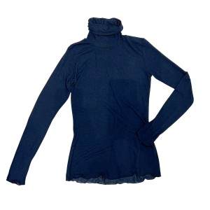 ΜΠΛΟΥΖΑ ΖΙΒΑΓΚΟ ΗΜΙΔΙΑΦΑΝΗ ΣΕ ΜΠΛΕ ΣΚΟΥΡΟ, ΚΑΦΕ ΚΑΙ ΜΠΟΡΝΤΩ ΑΠΟ ΠΟΛΥ ΑΠΑΛΟ ΕΛΑΣΤΙΚΟ ΥΦΑΣΜΑ ”STYLISHIOUS COLLECTION”