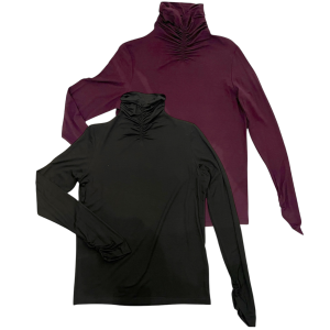 ΜΠΛΟΥΖΑ - ΖΙΒΑΓΚΟ ΜΕ ΣΟΥΡΕΣ ΣΕ ΜΕΛΙΤΖΑΝΙ ΑΠΟΧΡΩΣΗ ΑΠΟ ΠΟΛΥ ΑΠΑΛΟ ΕΛΑΣΤΙΚΟ ΥΦΑΣΜΑ ”STYLISHIOUS COLLECTION”