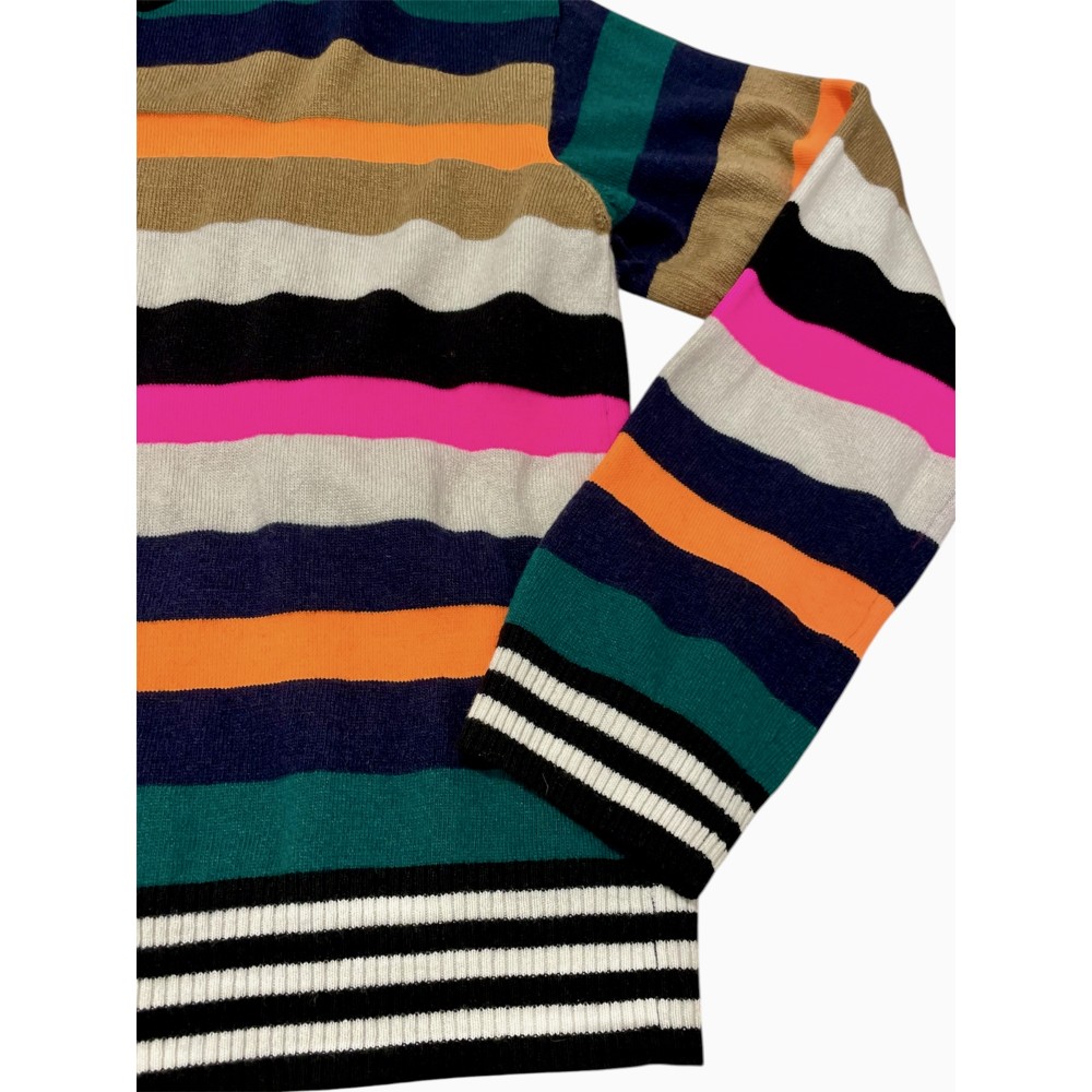 ΜΠΛΟΥΖΑ ΡΙΓΕ ΠΟΛΥΧΡΩΜΗ, ΚΟΝΤΗ & OVERSIZED ΑΠΟ ΠΟΛΥ ΑΠΑΛΟ ΕΛΑΣΤΙΚΟ ΠΛΕΧΤΟ ”STYLISHIOUS COLLECTION”