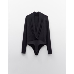 KOPMAKI MAYPO ΗΜΙΔΙΑΦΑΝΟ ΑΠΟ ΕΛΑΣΤΙΚΟ ΛΟΥΡΕΞ ΥΦΑΣΜΑ, ΚΡΟΥΑΖΕ ΜΕ ΜΑΚΡΙΑ ΜΑΝΙΚΙΑ  "STYLISHIOUS COLLECTION"