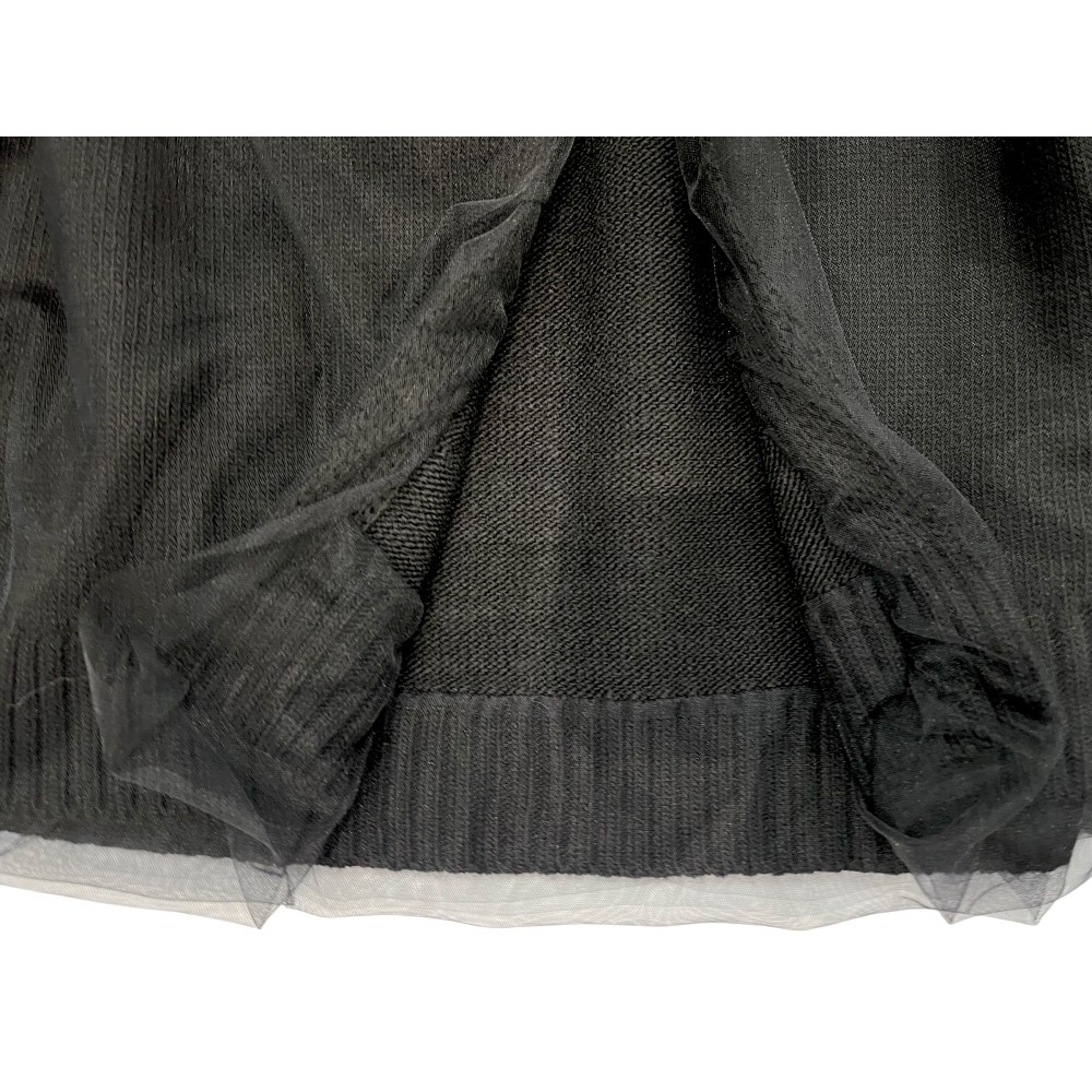 ΖΑΚΕΤΑ ΜΑΥΡΗ ΠΛΕΧΤΗ, OVERSIZED & ΝΤΥΜΕΝΗ ΕΞΩΤΕΡΙΚΑ ΜΕ ΜΑΥΡΟ ΤΟΥΛΙ ΣΕ ΟΛΟ ΤΟ ΜΗΚΟΣ ΤΗΣ " STYLISHIOUS COLLECTION"