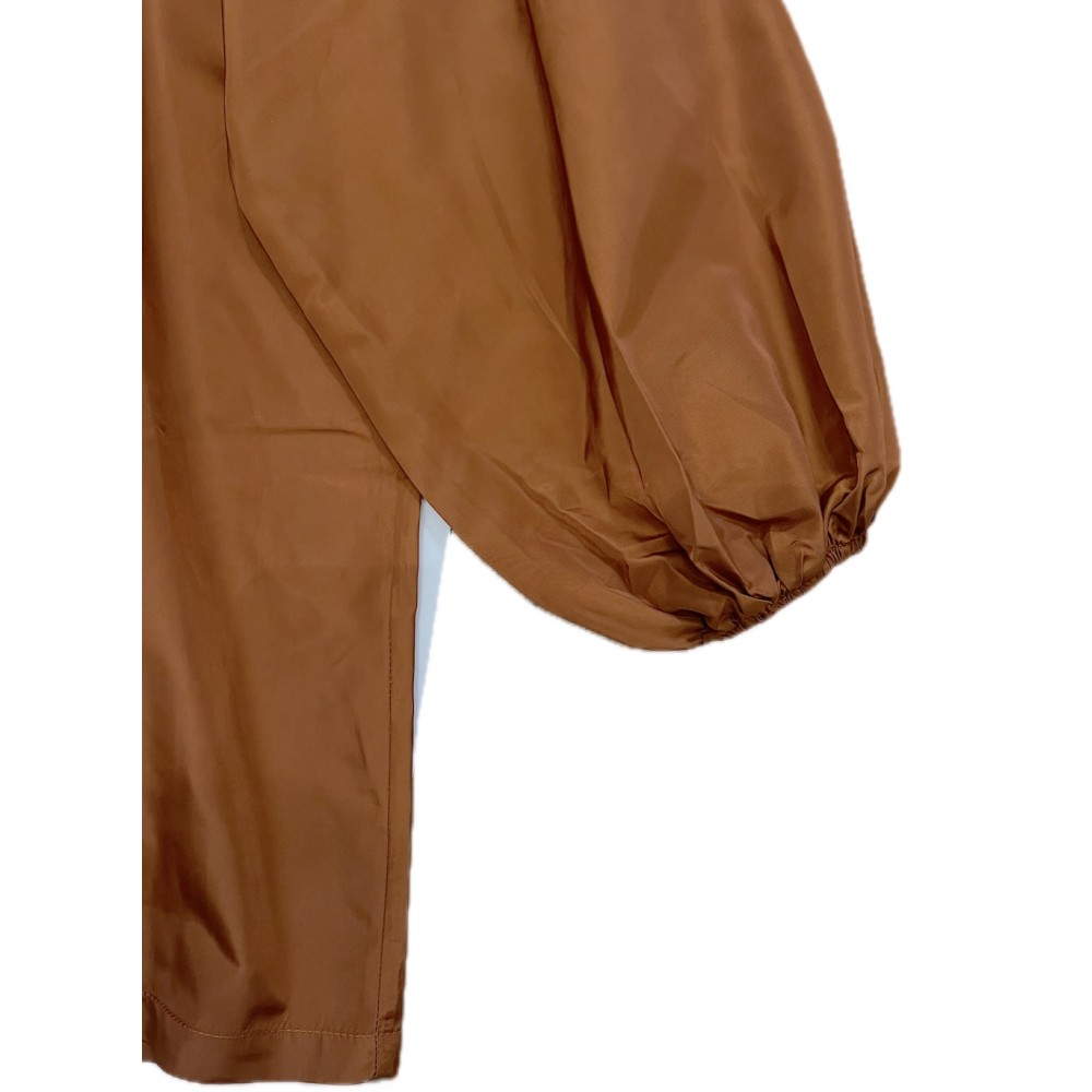 ΦΟΡΕΜΑ ΜΙΝΙ, ΜΠΡΟΝΖΕ- ΓΥΑΛΙΣΤΕΡΟ, OVERSIZED ΜΕ ΦΑΡΔΙΑ, ΦΟΥΣΚΩΤΑ ΜΑΝΙΚΙΑ & ΜΕΓΑΛΟ ΦΙΟΓΚΟ "STYLISHIOUS COLLECTION"