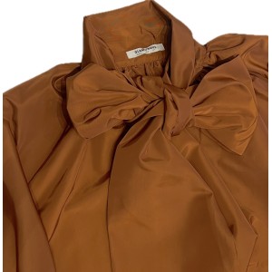 ΦΟΡΕΜΑ ΜΙΝΙ, ΜΠΡΟΝΖΕ- ΓΥΑΛΙΣΤΕΡΟ, OVERSIZED ΜΕ ΦΑΡΔΙΑ, ΦΟΥΣΚΩΤΑ ΜΑΝΙΚΙΑ & ΜΕΓΑΛΟ ΦΙΟΓΚΟ "STYLISHIOUS COLLECTION"