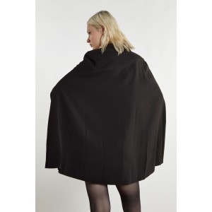 ΦΟΡΕΜΑ - ΣΑΚΑΚΙ ΜΙΝΙ ΜΑΥΡΟ, ΣΤΡΑΥΡΩΤΟ ΣΕ "ΑΛΦΑ" ΓΡΑΜΜΗ ΜΕ ΠΛΑΤΗ - ΚΑΠΑ ”ALEX KATSAITI X STYLISHIOUS"