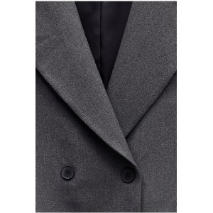 JACKET - BLAZER OVERSIZED IN DARK GREY , DOUBLE BREASTED & CROPPED  ”ALEX KATSAITI X STYLISHIOUS”.