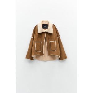 ΤΖΑΚΕΤ ΜΟΥΤΟΝ - ΤΥΠΟΥ ΣΟΥΕΝΤ- TAMΠΑ ΜΕ ΟΙΚΟΛΟΓΙΚΗ ΓΟΥΝΑ, OVERSIZED & UNISEX ”STYLISHIOUS COLLECTION"