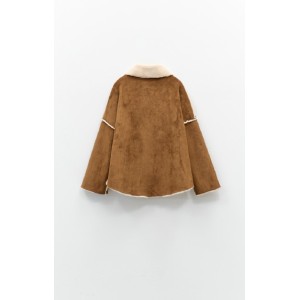 ΤΖΑΚΕΤ ΜΟΥΤΟΝ - ΤΥΠΟΥ ΣΟΥΕΝΤ- TAMΠΑ ΜΕ ΟΙΚΟΛΟΓΙΚΗ ΓΟΥΝΑ, OVERSIZED & UNISEX ”STYLISHIOUS COLLECTION"