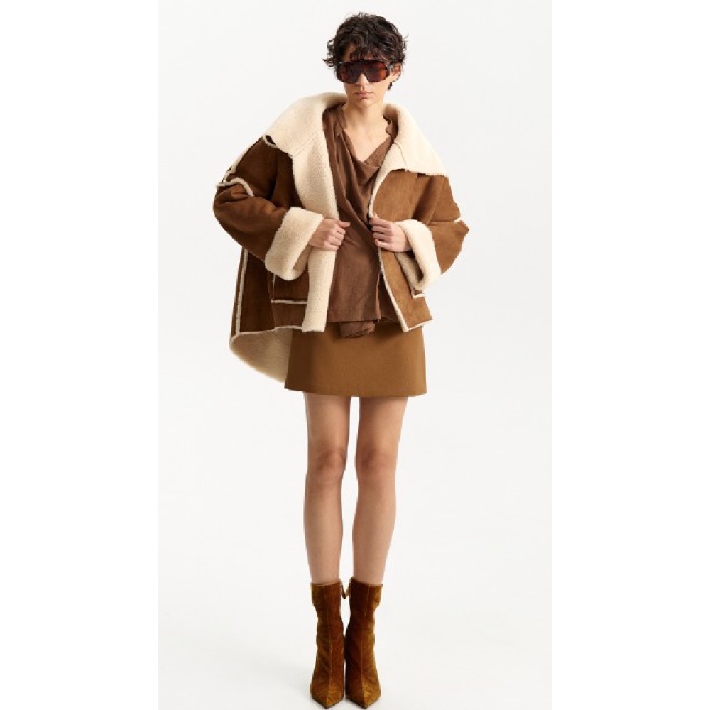 ΤΖΑΚΕΤ ΜΟΥΤΟΝ - ΤΥΠΟΥ ΣΟΥΕΝΤ- TAMΠΑ ΜΕ ΟΙΚΟΛΟΓΙΚΗ ΓΟΥΝΑ, OVERSIZED & UNISEX ”STYLISHIOUS COLLECTION"