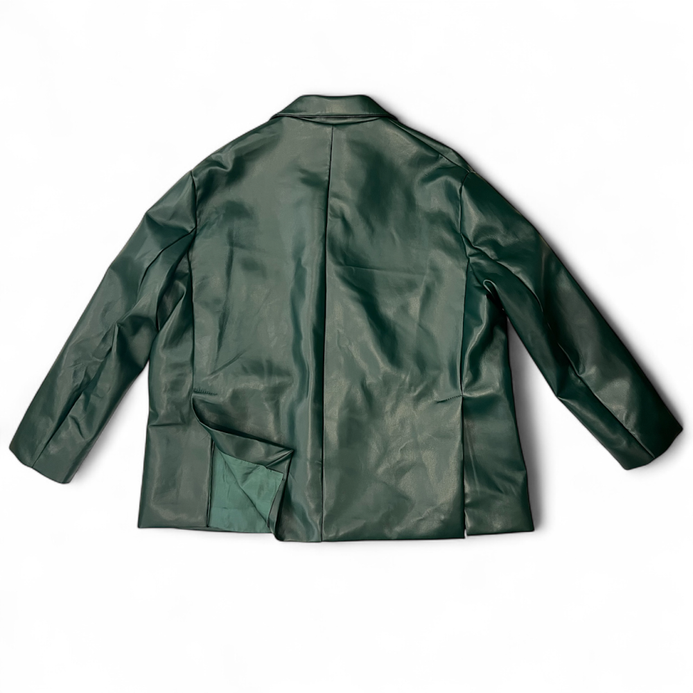 ΣΑΚΑΚΙ ΣΕ ΚΥΠΑΡΙΣΣΙ ΑΠΟΧΡΩΣΗ ΑΠΟ ΟΙΚΟΛΟΓΙΚΟ ΔΕΡΜΑ,OVERSIZED, ΜΟΝΟΠΕΤΟ ΜΕ ΤΣΕΠΕΣ  ”ALEX KATSAITI X STYLISHIOUS"