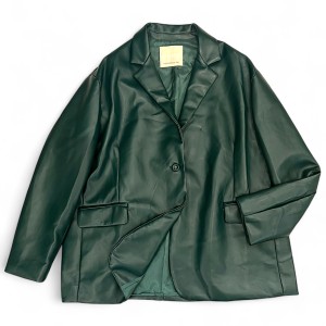 ΣΑΚΑΚΙ ΣΕ ΚΥΠΑΡΙΣΣΙ ΑΠΟΧΡΩΣΗ ΑΠΟ ΟΙΚΟΛΟΓΙΚΟ ΔΕΡΜΑ,OVERSIZED, ΜΟΝΟΠΕΤΟ ΜΕ ΤΣΕΠΕΣ  ”ALEX KATSAITI X STYLISHIOUS"