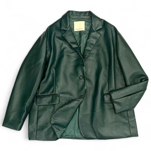 ΣΑΚΑΚΙ ΣΕ ΚΥΠΑΡΙΣΣΙ ΑΠΟΧΡΩΣΗ ΑΠΟ ΟΙΚΟΛΟΓΙΚΟ ΔΕΡΜΑ,OVERSIZED, ΜΟΝΟΠΕΤΟ ΜΕ ΤΣΕΠΕΣ  ”ALEX KATSAITI X STYLISHIOUS"