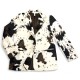 JACKET - BLAZER IN COW PRINT, OVERSIZED, SINGLE BREASTED WITH BROWN SUEDE FRINGES ON THE BACK ”ALEX KATSAITI X STYLISHIOUS”.