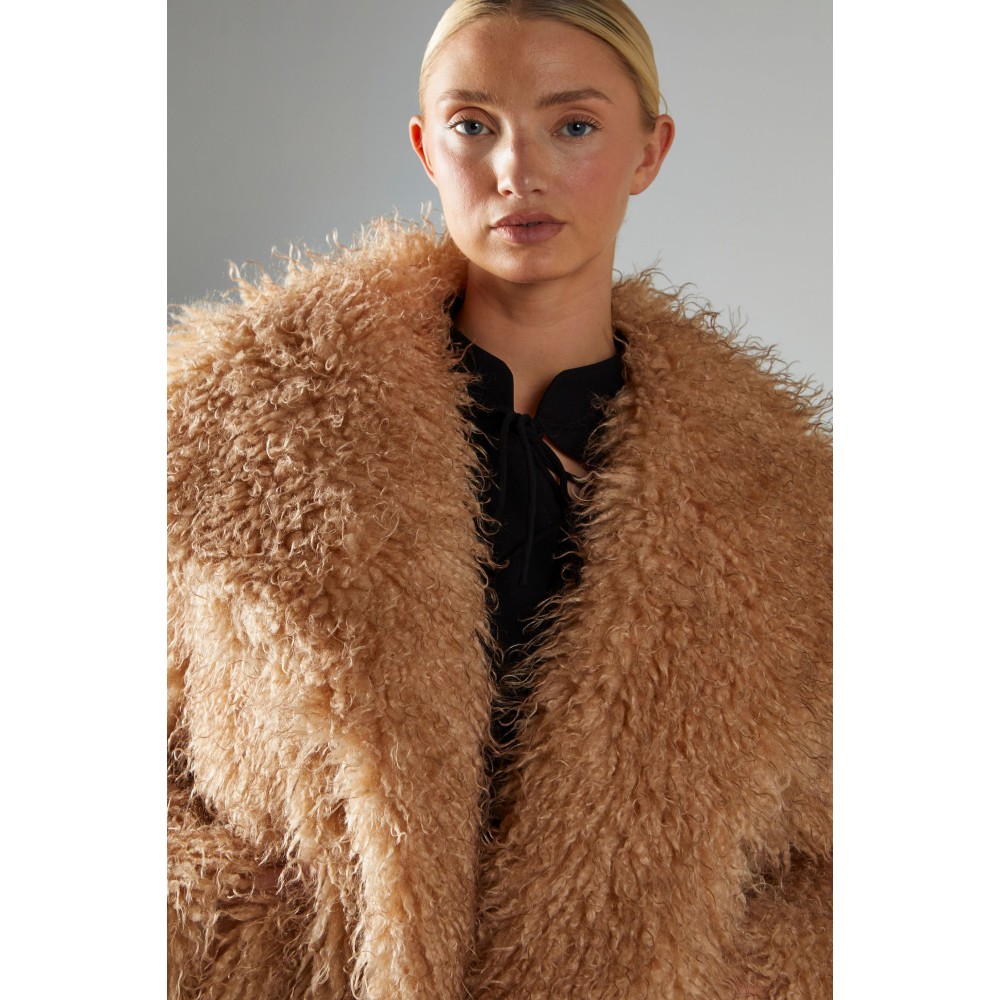 ΤΖΑΚΕΤ ΑΠΟ ΟΙΚΟΛΟΓΙΚΗ ΓΟΥΝΑ ΤΥΠΟΥ ΠΡΟΒΑΤΟ ΣΕ ΜΟΚΚΑ-ΚΑΡΑΜΕΛ AΠΟΧΡΩΣΗ ΜΕ ΜΕΓΑΛΟ ΓΙΑΚΑ & ΤΣΕΠΕΣ “STYLISHIOUS COLLECTION”