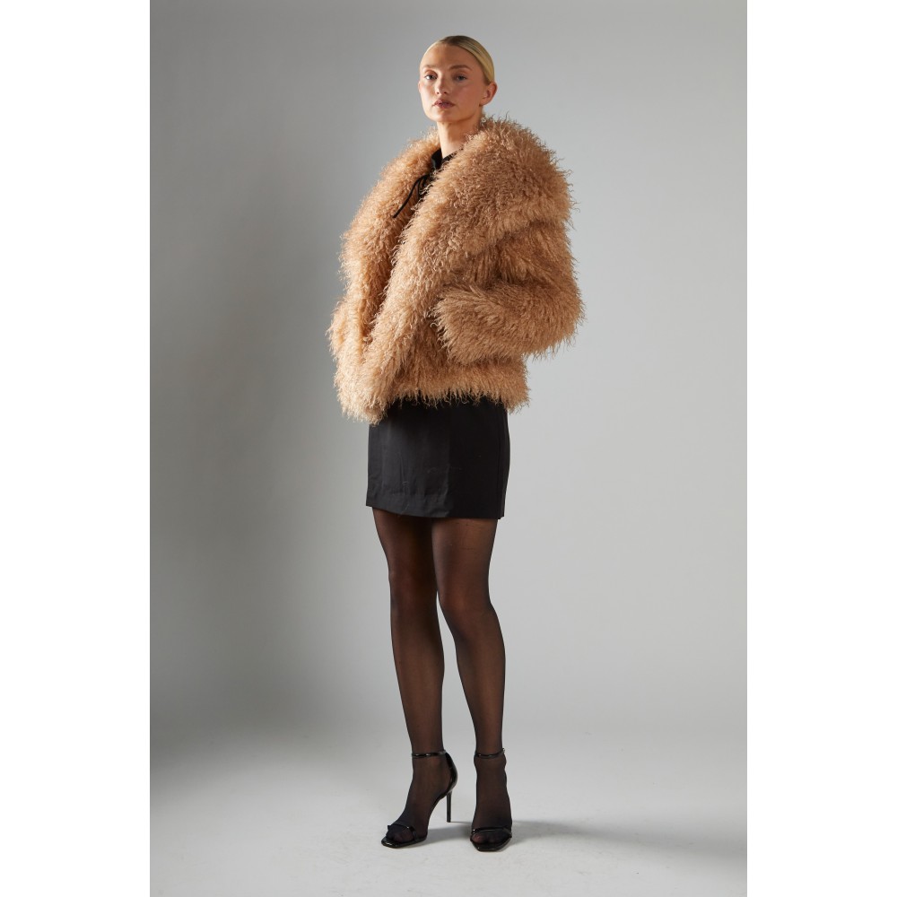 ΤΖΑΚΕΤ ΑΠΟ ΟΙΚΟΛΟΓΙΚΗ ΓΟΥΝΑ ΤΥΠΟΥ ΠΡΟΒΑΤΟ ΣΕ ΜΟΚΚΑ-ΚΑΡΑΜΕΛ AΠΟΧΡΩΣΗ ΜΕ ΜΕΓΑΛΟ ΓΙΑΚΑ & ΤΣΕΠΕΣ “STYLISHIOUS COLLECTION”