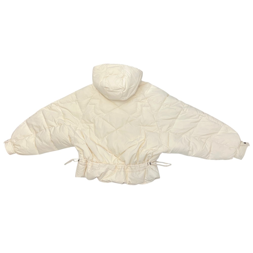 ΜΠΟΥΦΑΝ ΣΕ ΙΒΟΥΑΡ-ΚΡΕΜ ΑΠΟΧΡΩΣΗ, ΚΑΠΙΤΟΝΕ & OVERSIZED ΣΕ ΣΤΥΛ PUFFER ΜΕ ΚΟΥΚΟΥΛΑ & ΤΣΕΠΕΣ  " STYLISHIOUS COLLECTION "