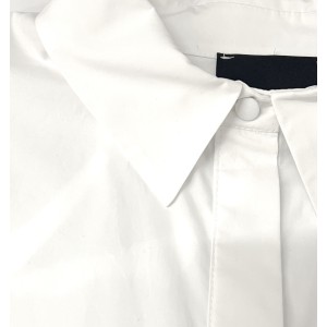 ΠΟΥΚΑΜΙΣΟ ΛΕΥΚΟ, ΒΑΜΒΑΚΕΡΟ ΚΑΙ OVERSIZED ΜΕ ΦΟΥΣΚΩΤΑ ΜΑΝΙΚΙΑ "STYLISHIOUS COLLECTION"