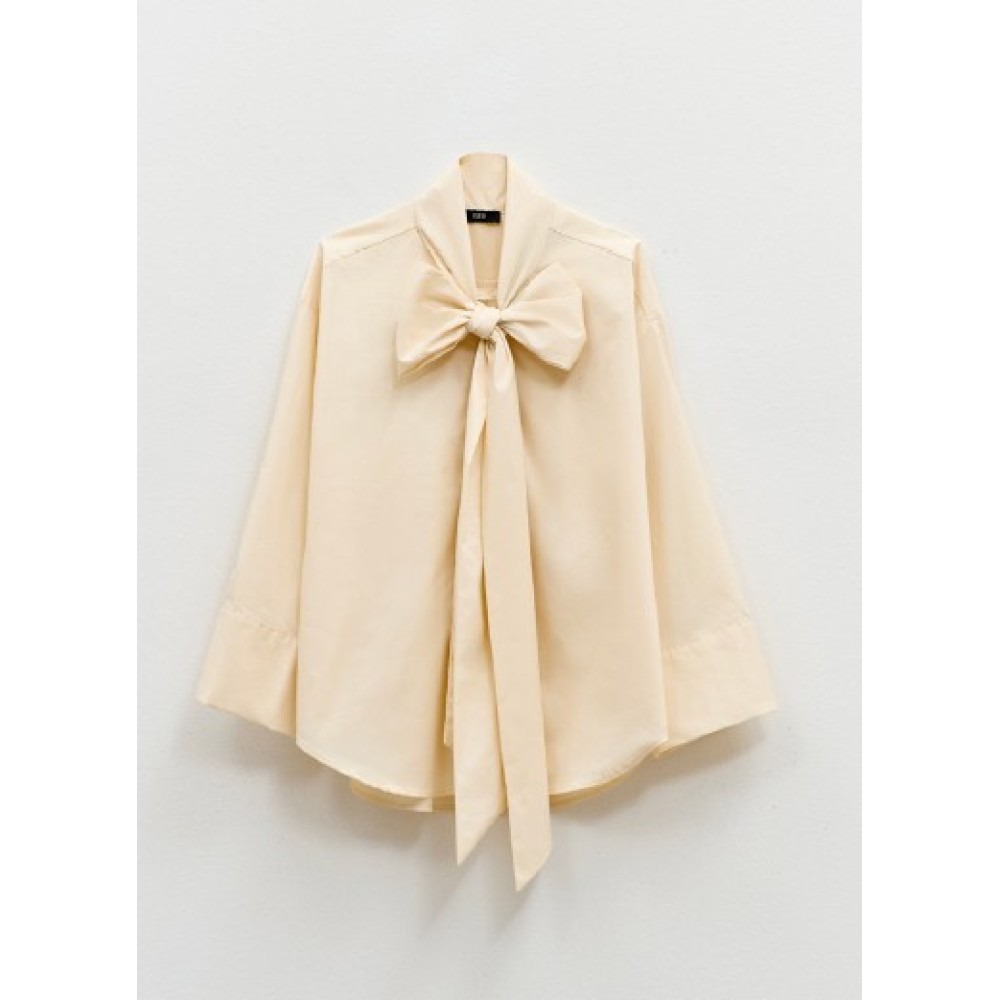 ΠΟΥΚΑΜΙΣΟ ΙΒΟΥΑΡ ΓΥΑΛΙΣΤΕΡΟ - ΤΥΠΟΥ ΒΡΕΓΜΕΝΟ, ΜΕ ΦΑΡΔΙΕΣ ΜΑΝΣΕΤΕΣ ΚΑΙ ΔΕΣΙΜΟ ΜΕ ΦΙΟΓΚΟ  "STYLISHIOUS COLLECTION"