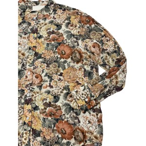 SHIRT FLORAL IN PASTEL EARTHY TONES, OVERSIZED "STYLISHIOUS COLLECTION"
