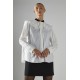 ΠΟΥΚΑΜΙΣΟ ΛΕΥΚΟ, OVERSIZED ΜΕ ΜΕΓΑΛΟ ΤΕΤΡΑΓΩΝΟ ΓΙΑΚΑ ΜΕ ΒΟΛΛΑΝ ΣΤΟ ΤΕΛΕΙΩΜΑ "STYLISHIOUS COLLECTION"