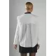 ΠΟΥΚΑΜΙΣΟ ΛΕΥΚΟ, OVERSIZED ΜΕ ΜΕΓΑΛΟ ΤΕΤΡΑΓΩΝΟ ΓΙΑΚΑ ΜΕ ΒΟΛΛΑΝ ΣΤΟ ΤΕΛΕΙΩΜΑ "STYLISHIOUS COLLECTION"