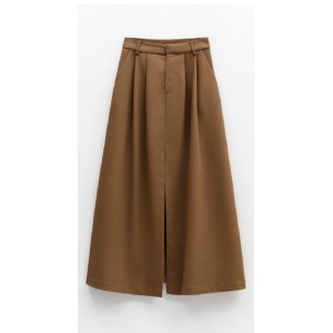 ΦΟΥΣΤΑ ΚΑΦΕ - ΜΟΚΑ, ΜΑΚΡΥΑ ΣΕ ΙΣΙΑ ΓΡΑΜΜΗ, ΨΗΛΟΜΕΣΗ ΜΕ ΠΙΕΤΕΣ & ΑΝΟΙΓΜΑ ΜΠΡΟΣΤΑ  "STYLISHIOUS COLLECTION"